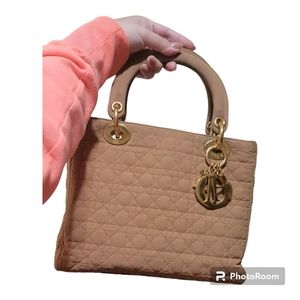 Authentic Vintage Christian Dior Lady Dior Handbag Cannage Quilt Bag